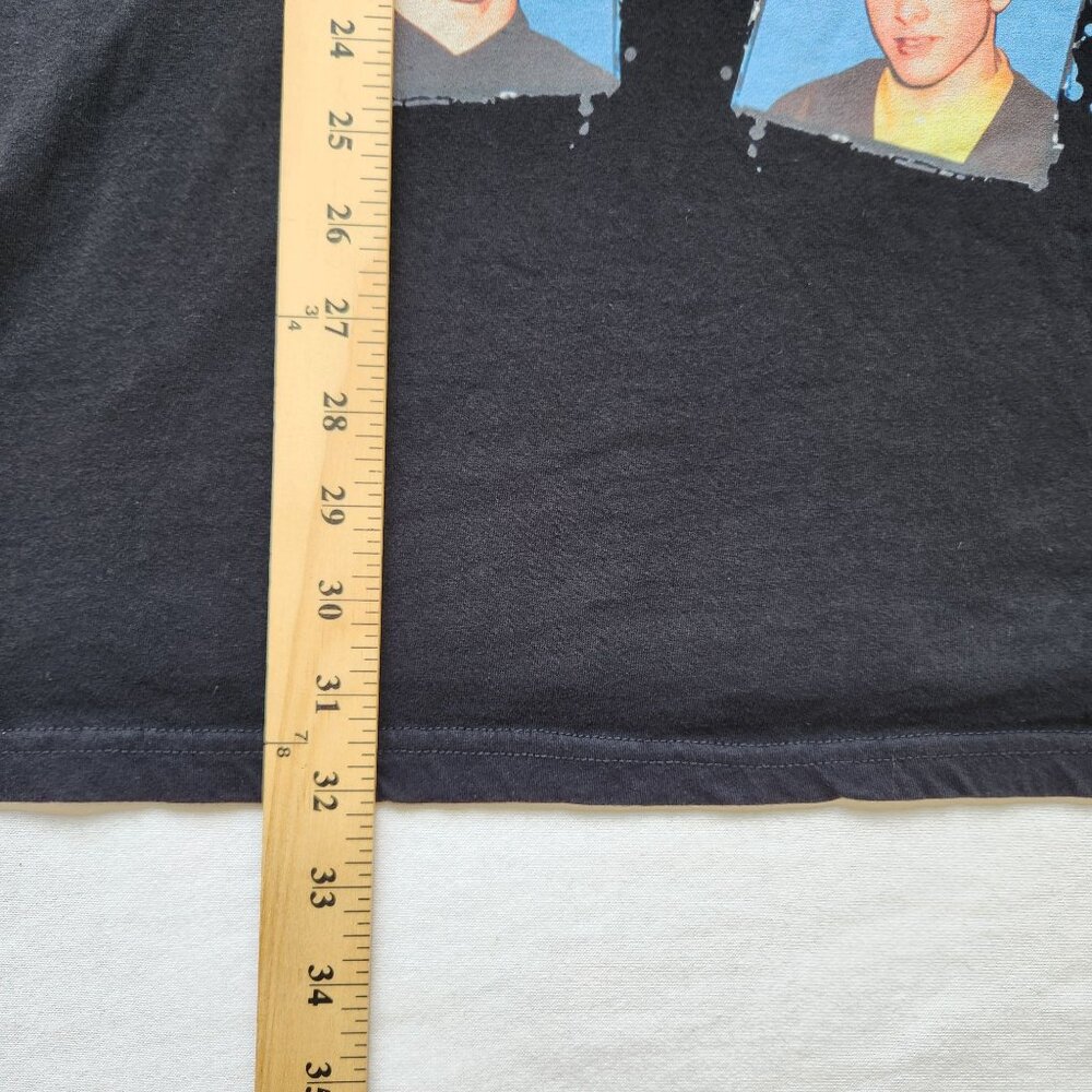 New Kids On The Block Black Graphic T-Shirt Retro Band Tee 90s Vegas Concert 3XL - Picture 9 of 9